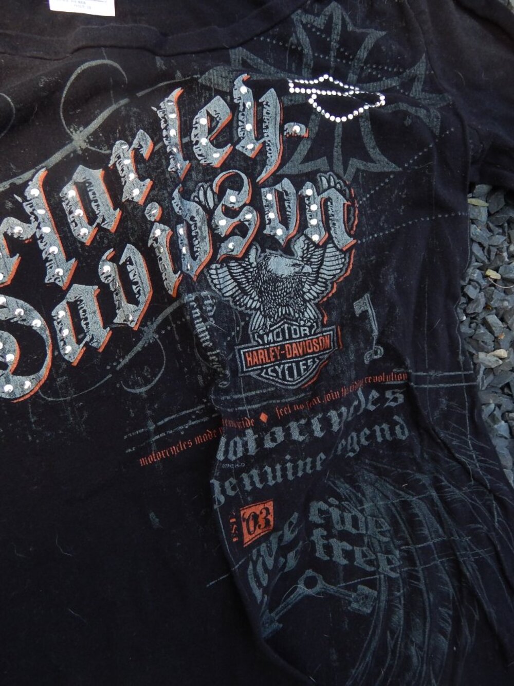 Harley Davidson Lot of 2 Womens Shirt Size Large - Picture 5 of 7